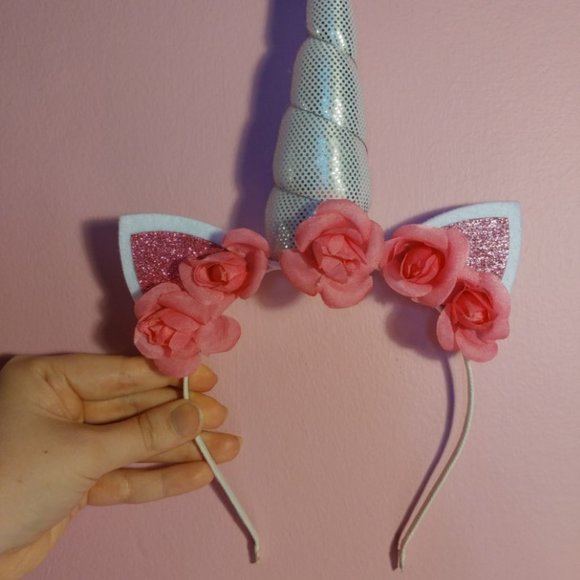ASOS Flower Unicorn Headband - Picture 3 of 5